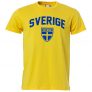 Sverige T-Shirt Gul Stl  XL – 40% rabatt