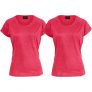 T-shirt "Athletic Fit Rouge Melange" Medium 2-pack – 70% rabatt